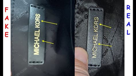 real vs fake michael kors tags